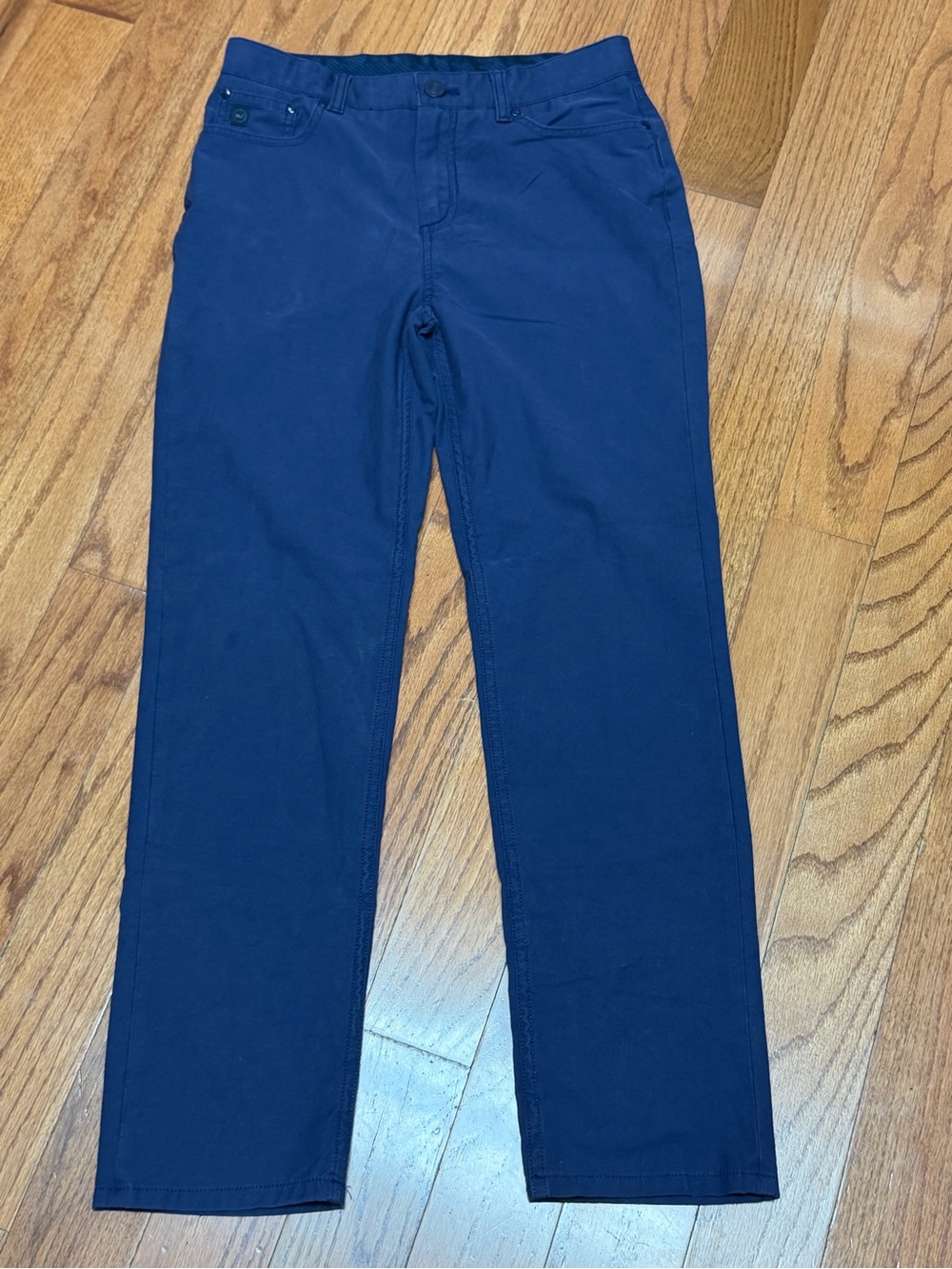 Vineyard Vines Boys On the Go 5 Pocket Navy Pants Adjustable Waist Youth Size 16